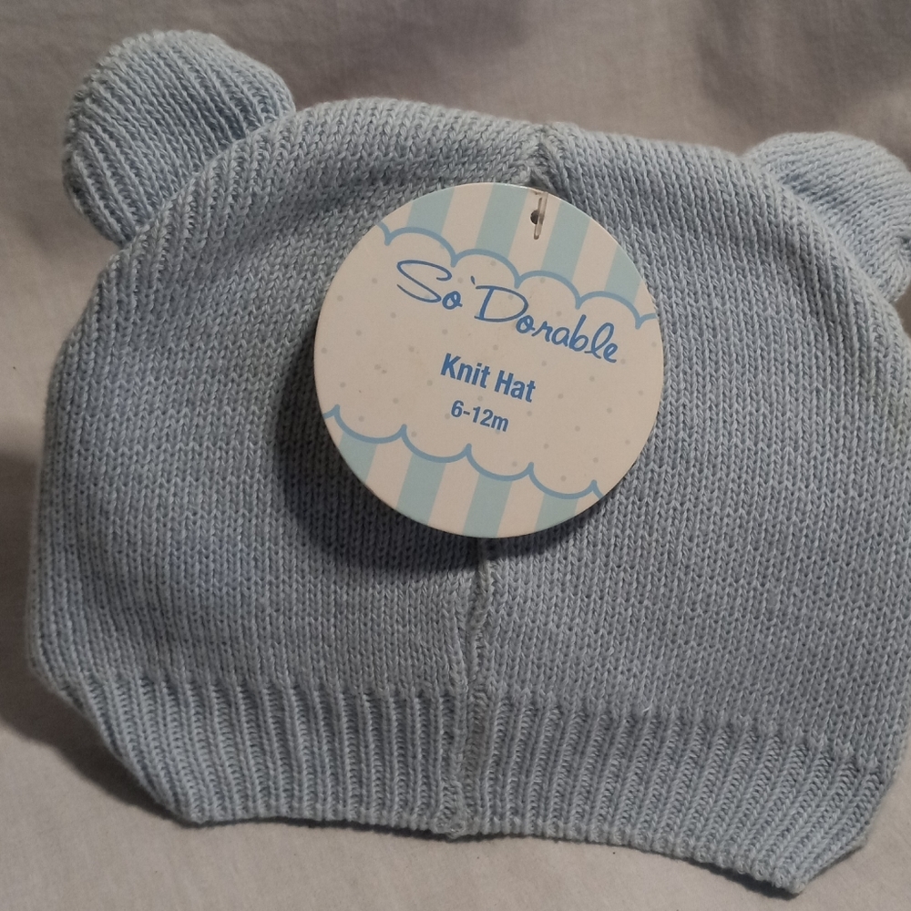 So Adorable Blue Bunny Knit Hat - Picture 2 of 2